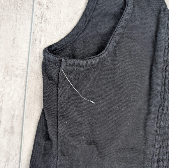 Old Navy Black Cotton Sweetheart Neckline Cropped Tank Top Size Large - Picture 6 of 8